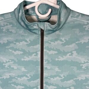 Garb Inc Brady Teen Full Zip Jacket Camo Blue‎ Youth Size Age 13-14 UPF 50+
